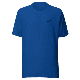 Camiseta Classic Azul bordado negro