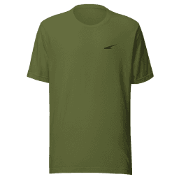 Camiseta Classic Oliva bordado negro