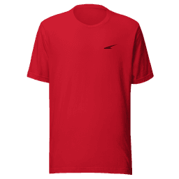 Camiseta Classic Roja bordado negro