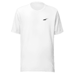 Camiseta Classic Blanca bordado negro