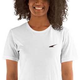 Camiseta Classic Blanca bordado negro