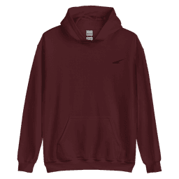 Sudadera Classic Rojo oscuro bordado negro