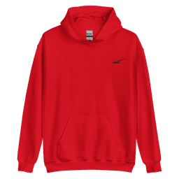 Sudadera Classic Roja bordado negro