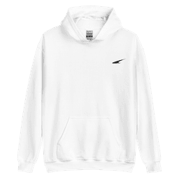 Sudadera Classic Blanca bordado negro