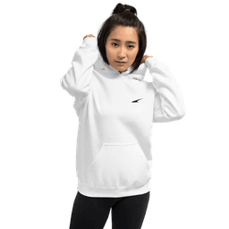 Sudadera Classic Blanca bordado negro