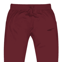 Pantalón de Chándal Classic rojo oscuro con logo negro de Ventux